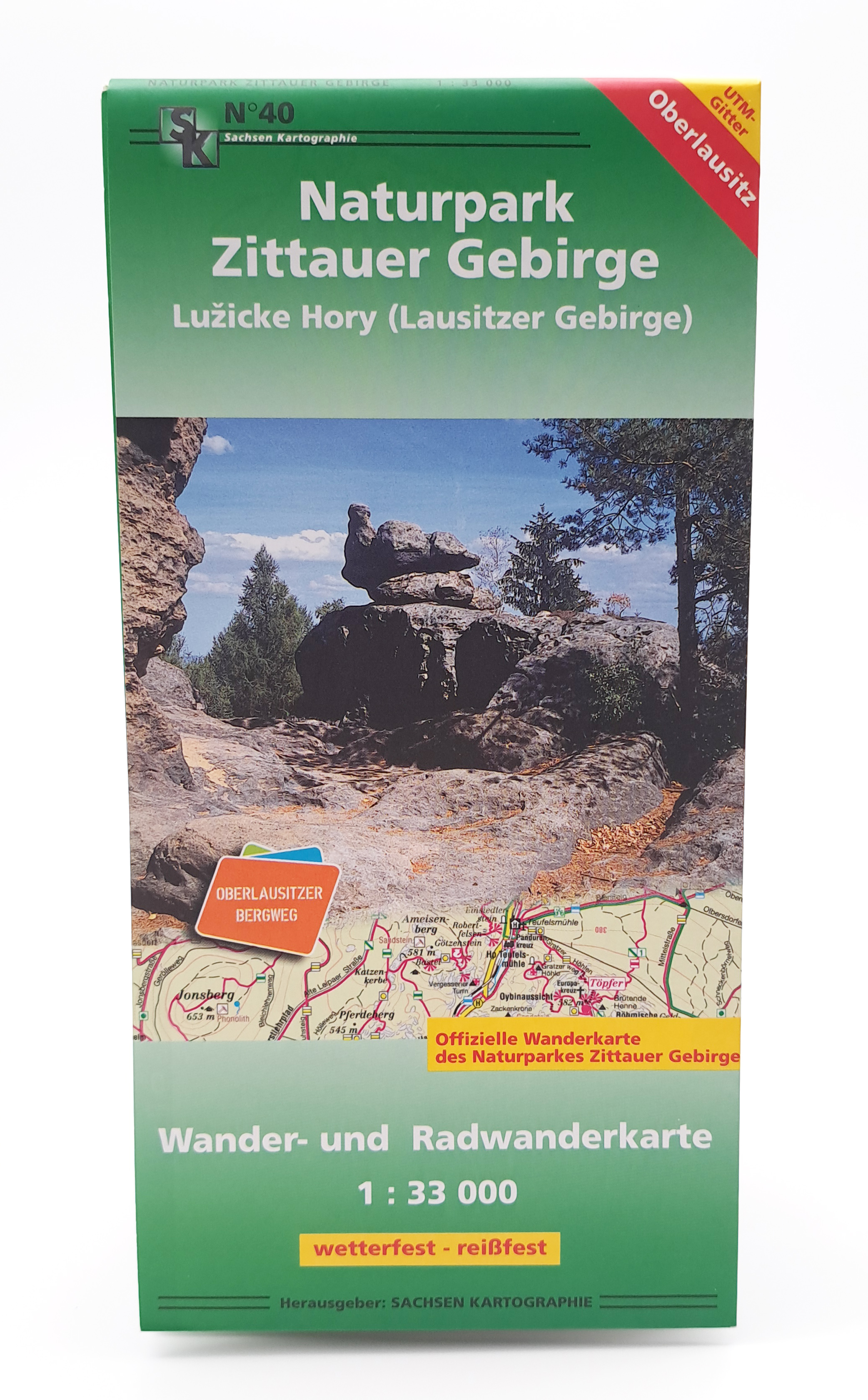 Karte - No.40 Naturpark Zittauer Gebirge - Luzicke Hory (Lausitzer Gebirge) - Sachsen Kartographie