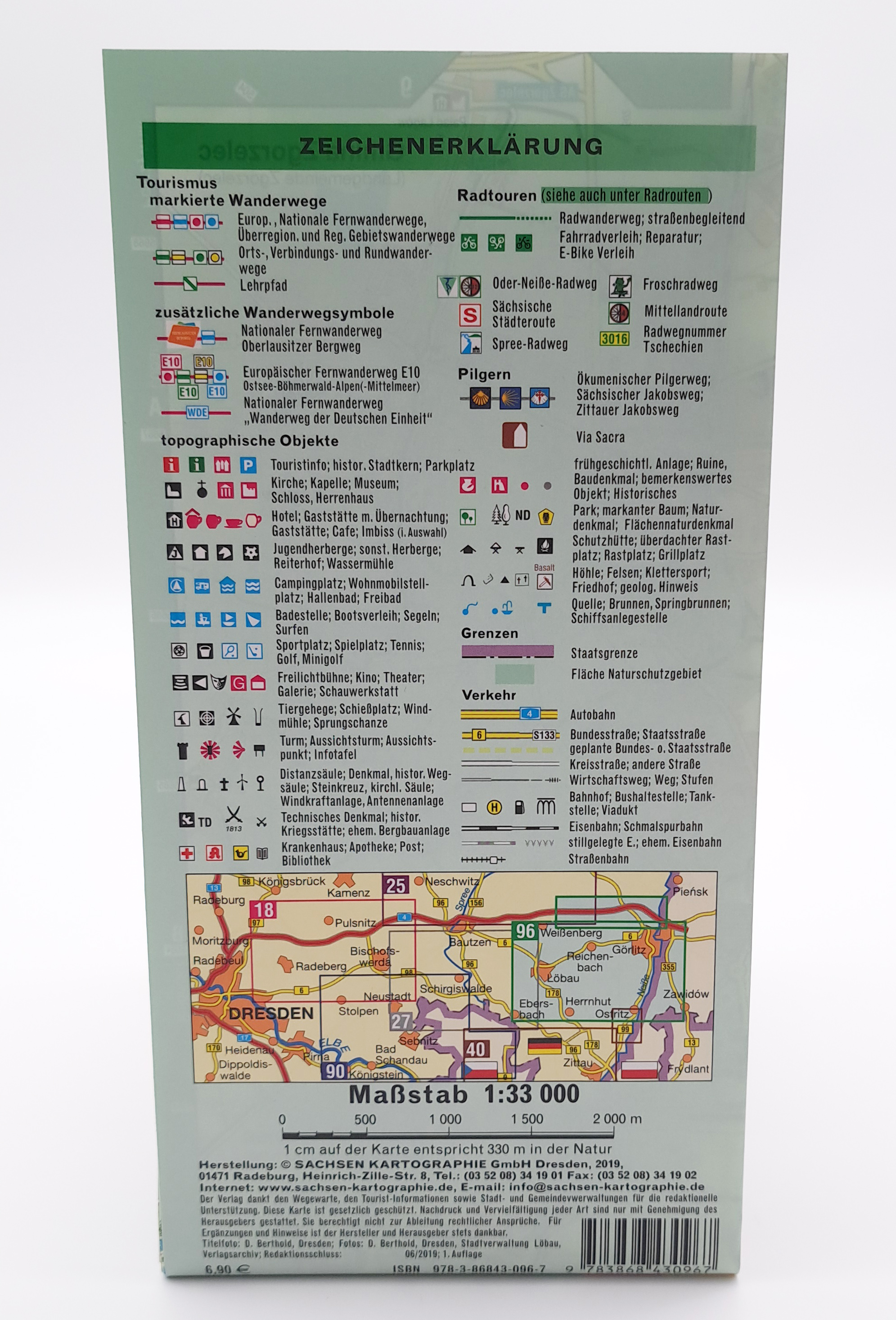 Karte - No.96 Görlitz, Löbau und Umgebung - Sachsen Kartographie
